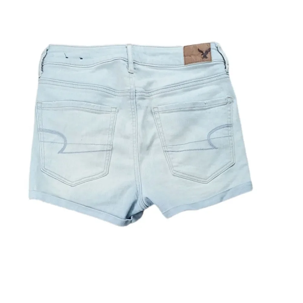 American Eagle Light Blue High Rise Shorts